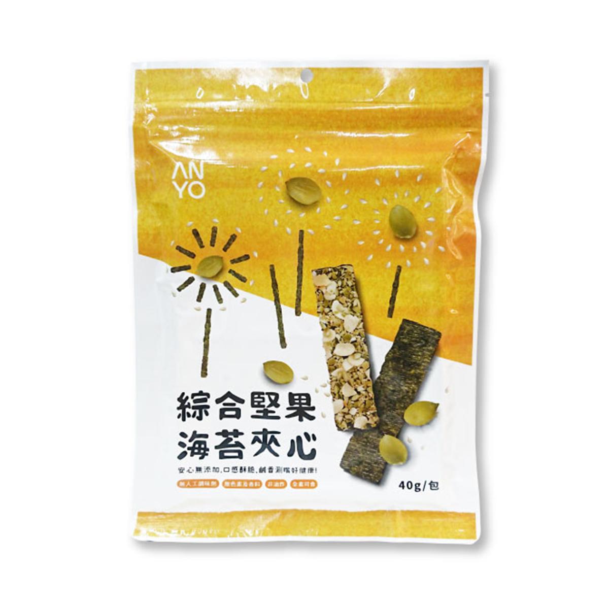 ANYO Mixed Nuts Seaweed Crisps 40 g