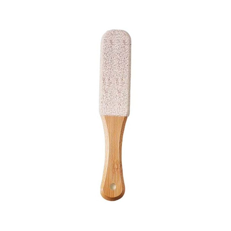 Nano Stone Foot File Scrubber with Wooden Handle 1 count