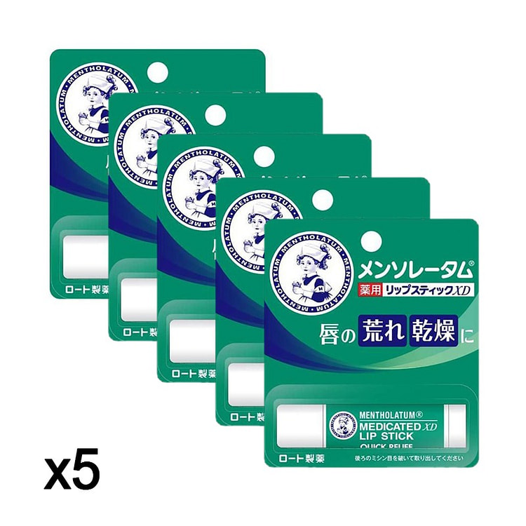 ROHTO 曼秀雷敦 XD保湿护唇膏4gx5