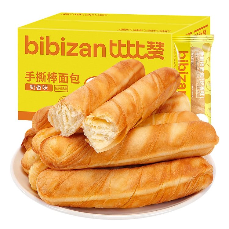 手撕面包棒独立包装整箱300g早餐软法棍