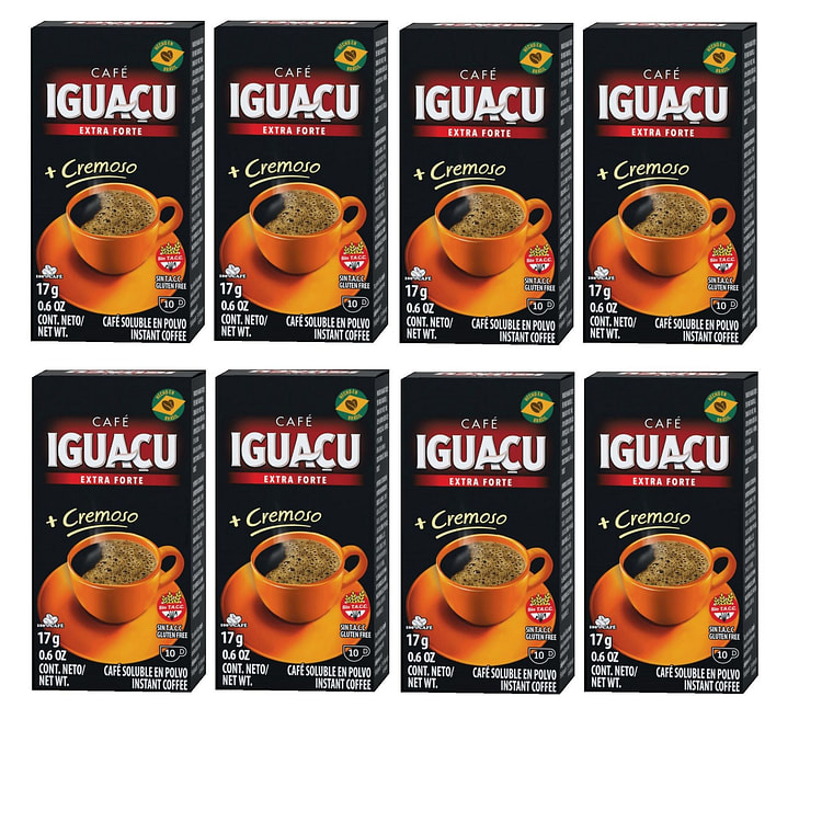 Cafe IGUACU EXTRA FORTE Instant Coffee [Pack of 8] 17 g