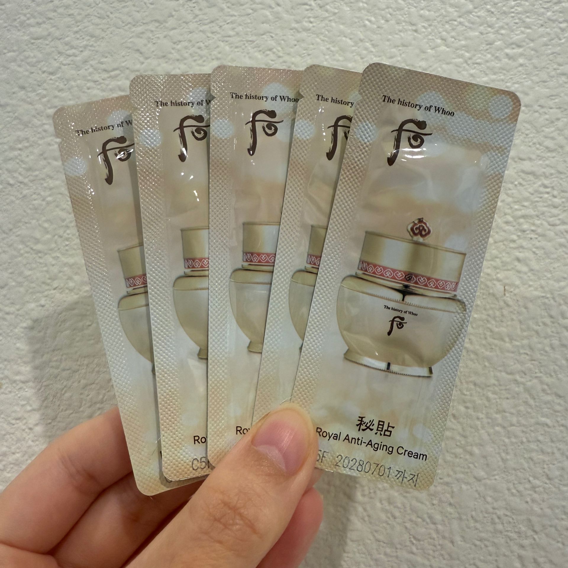 The Whoo Bichup Anti Aging Cream Samples 120 count