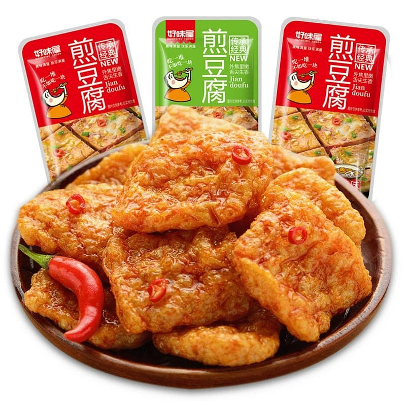 好味屋铁板煎豆腐独立包装虎皮豆干休闲零食小吃豆制品 210 克