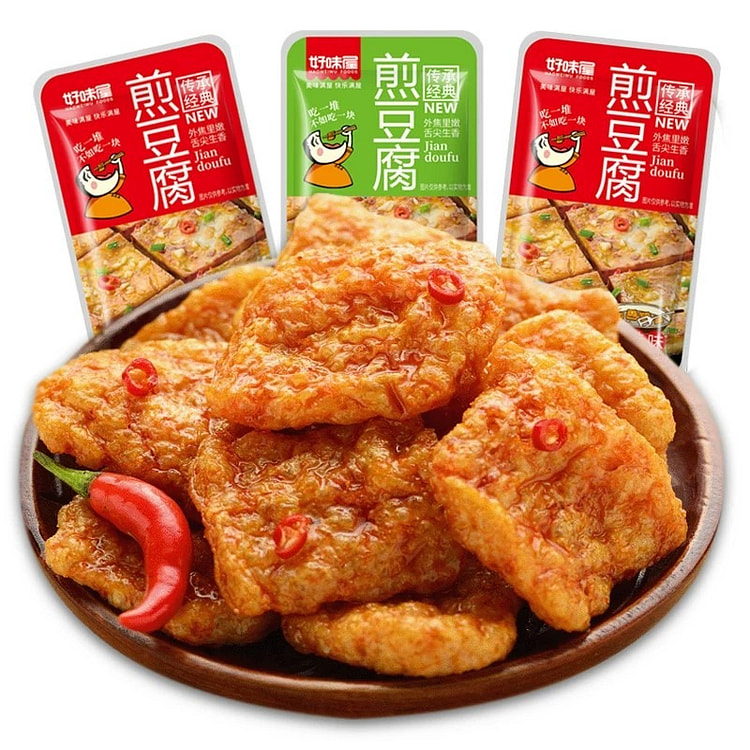 Haoweiwu Iron Plate Fried Tofu Spicy Snacks 210g 210 g