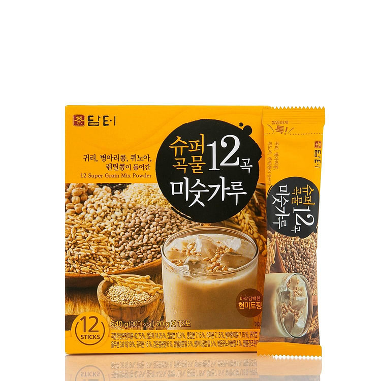 Damtuh 12 超级谷物混合茶粉 12 件