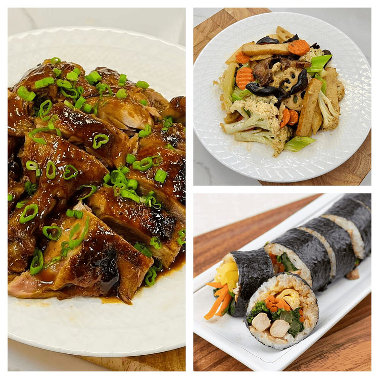 经济套餐（招牌五味鸭+紫菜包饭+腊肉小炒） 1 份