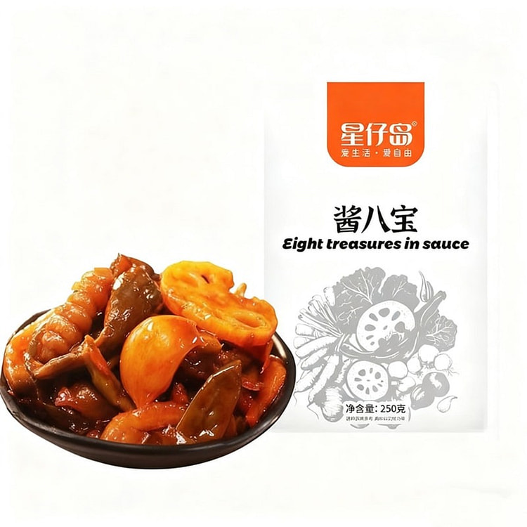 星仔岛 酱八宝菜 正宗什锦农家萝卜下饭菜腌制咸菜酱 250 克
