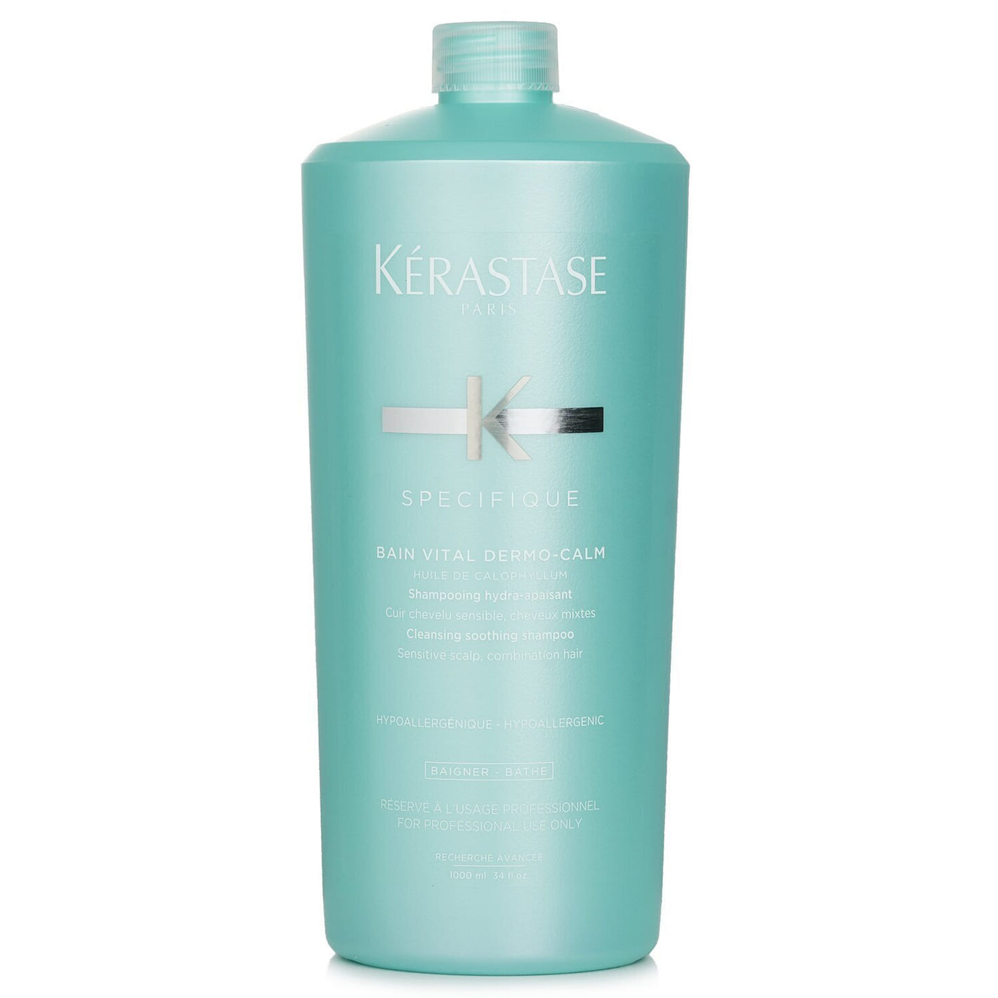 Kerastase Specifique Bain Vital Dermo-Calm Cleansing Soothing Shampoo (Sensitive Scalp, Combination Hair) 1000ml/34oz 1000 ml