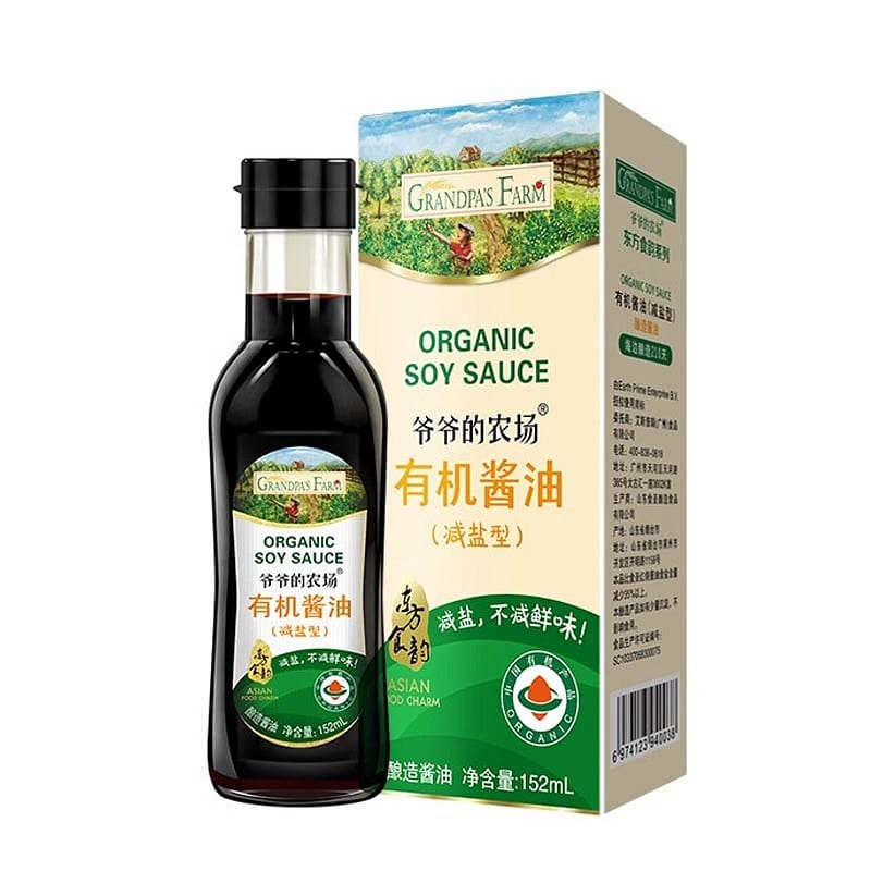 Grandpa’s Farm Baby Organic Soy Sauce Children’s Seasoning 152ml/Bottle 1 bottle