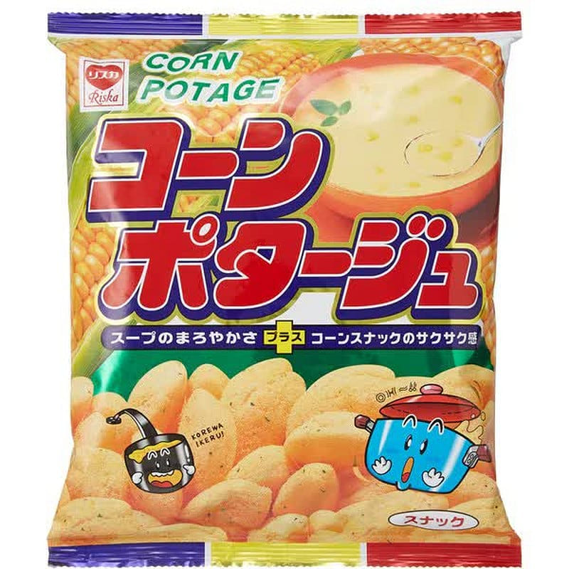 Risuka Corn Potage Snack Large Size 75g 1 each