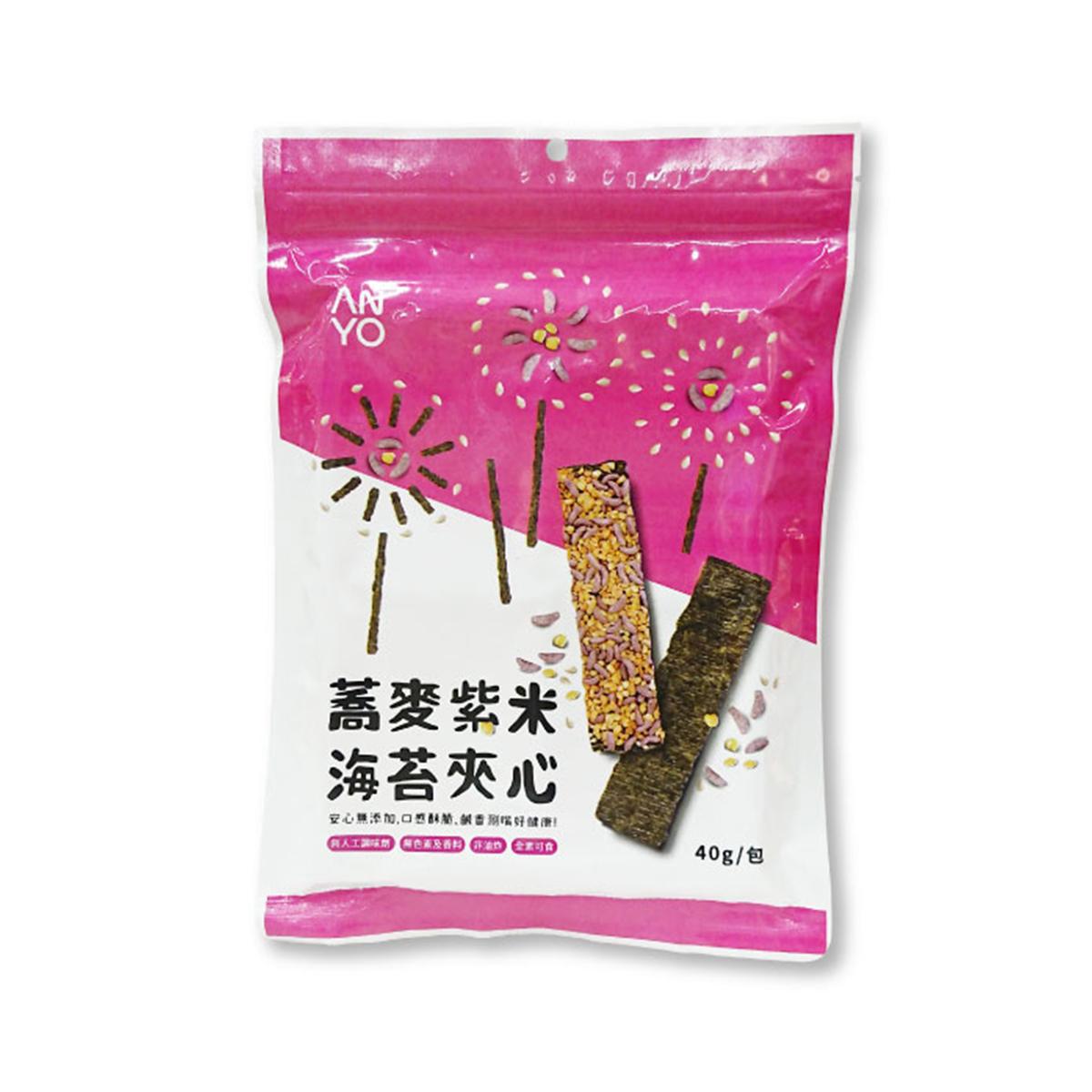 臺灣【安永】蕎麥紫米海苔夾心 40 克