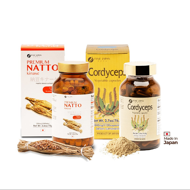 BỘ ĐÔI Đông Trùng Hạ Thảo x Nattokinase 2 hộp