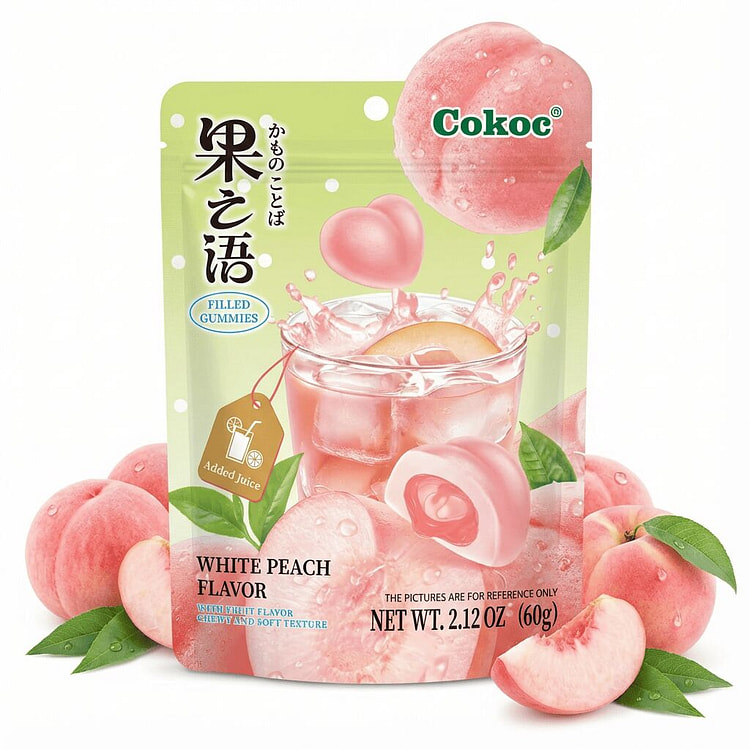 COKOC 夹心软糖 蜜桃味 60 克