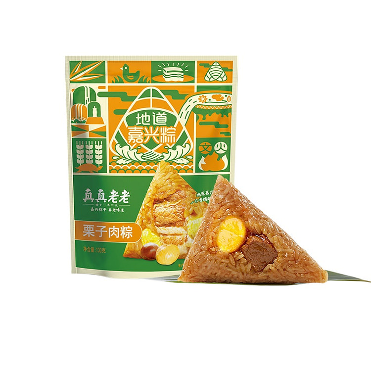 真真老老端午粽子嘉兴栗子棕130g*2袋 260 克