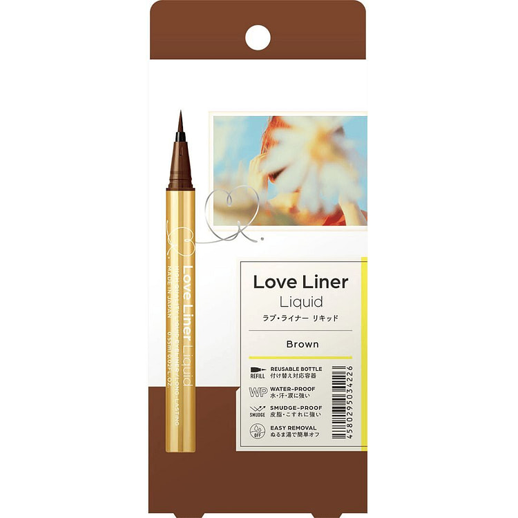 MSH Love Liner Liquid Waterproof Eyeliner - Brown 1 each