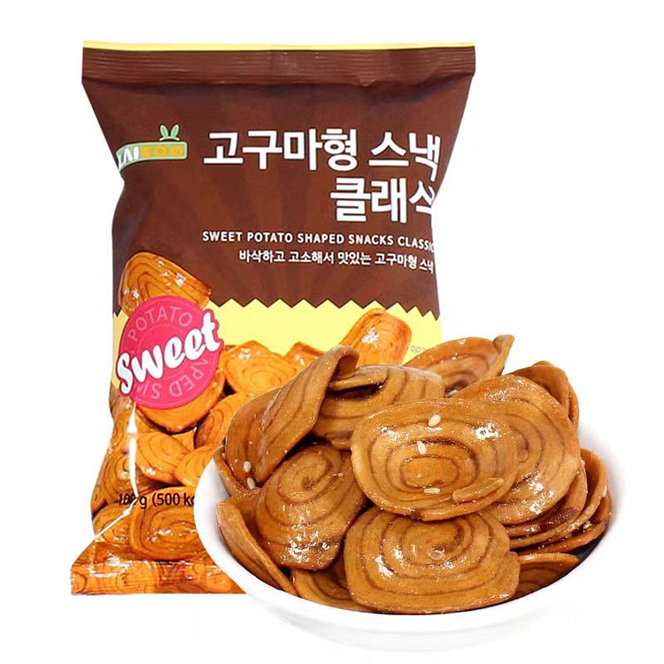 韩国进口涞可猫耳朵100g网红办公休闲膨化小零食