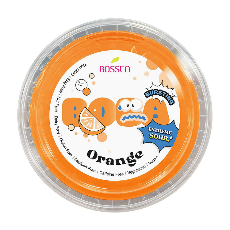 Bossen Bursting Boba Sour - Orange (490g)