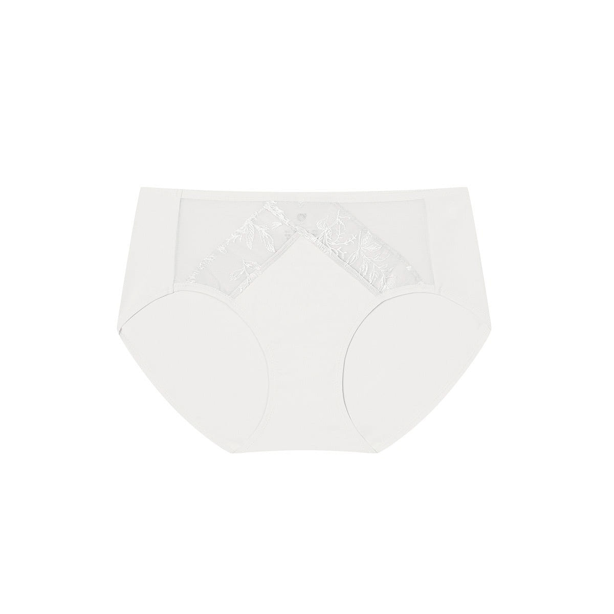 Ubras Daylight Vanilla Lace Mid Waist Brief-White-S 1 each