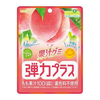 明治 高弹口感 果汁软糖桃子味 72g 1 份