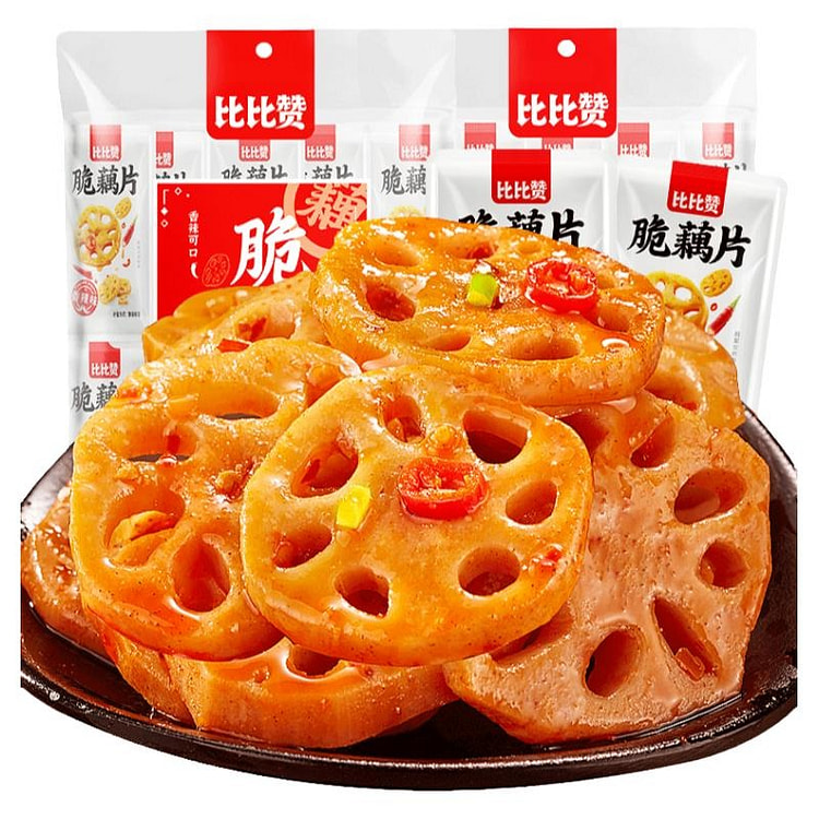 【10小包】比比赞 脆藕片黑鸭味