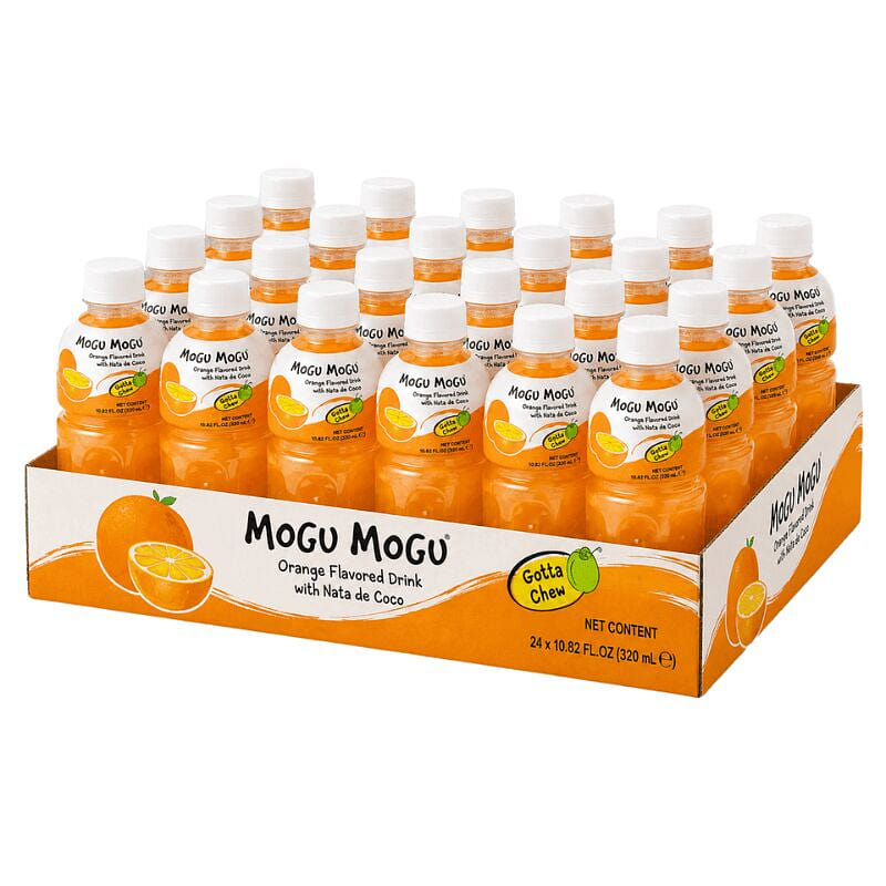 Mogu Mogu Orange Nata de Coco – 10.8 oz 24 bottle