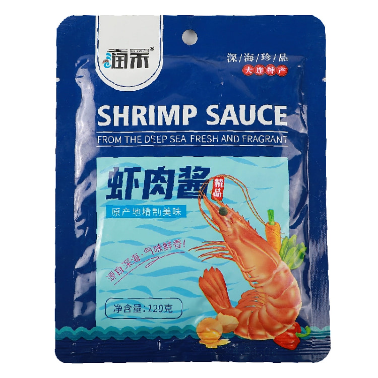 润禾大连虾肉酱蜢子虾酱蒸蛋1袋120g