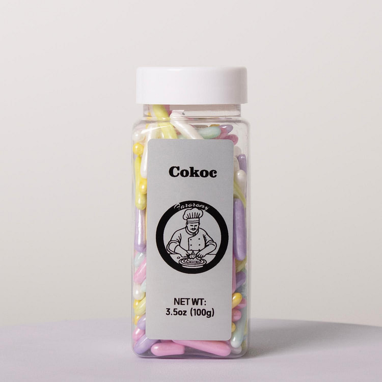 Cokoc 可食用彩针撒糖 加粗彩棒