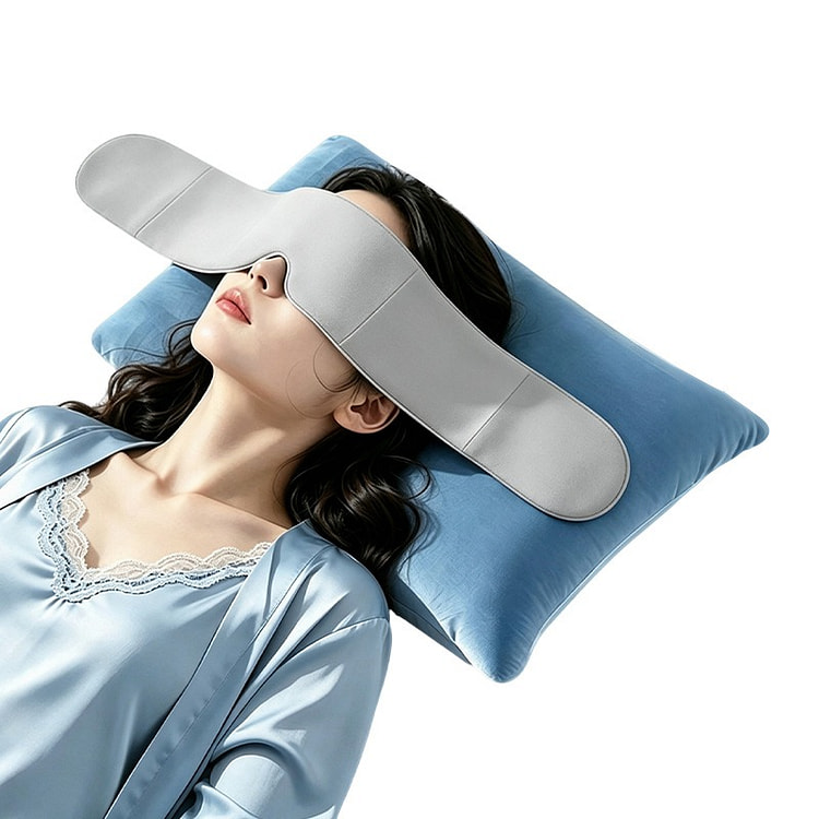 Gravity Sleep Mask With Weighted Beads grey 1 count