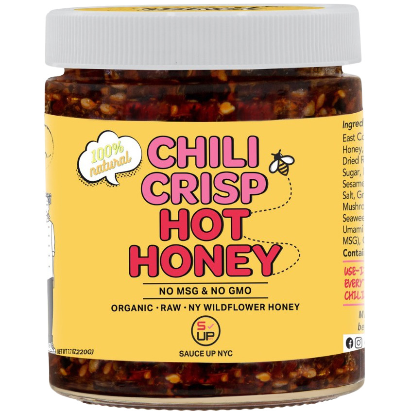 SAUCE UP NYC 100% NATURAL CHILI CRISP HOT HONEY 6 oz
