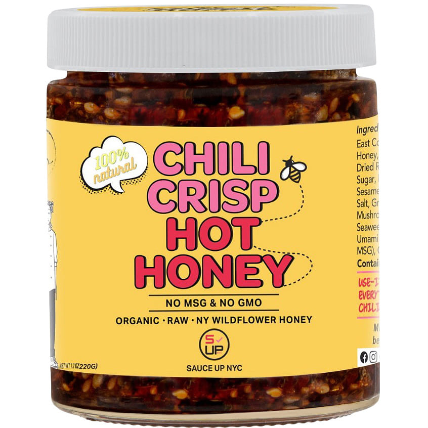 SAUCE UP NYC 100% NATURAL CHILI CRISP HOT HONEY 6 oz