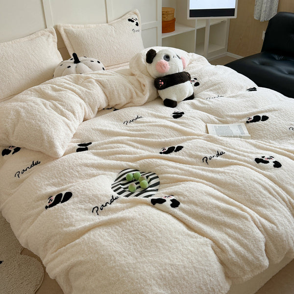 Dream Nest Bedding Set Double Size-Panda Dreams 2000 g