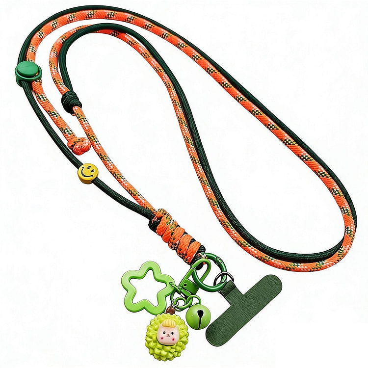 Outdoor travel phone crossbody woven strap green 1 count