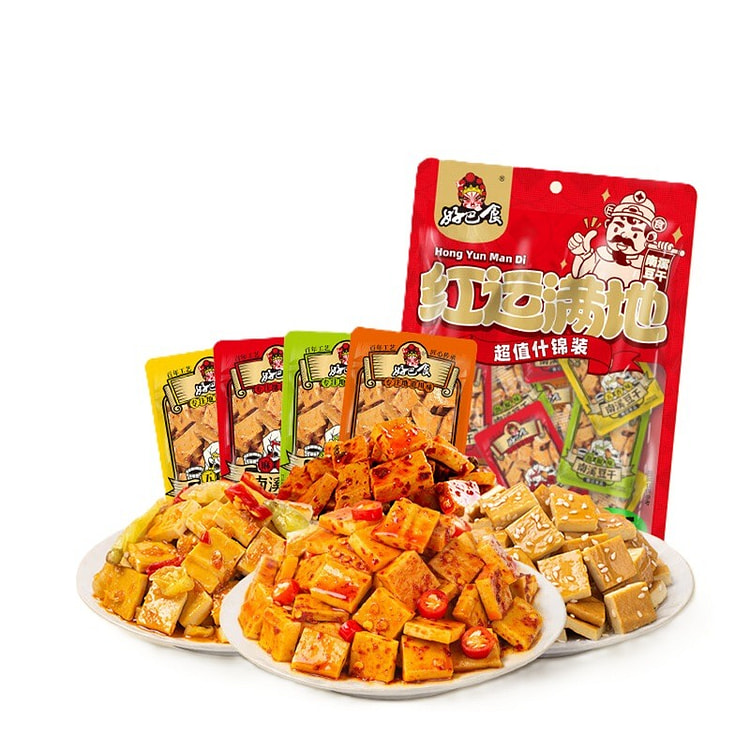 Hongyun Mandi Assorted 4 Flavors Nanxi Dried Tofu 400 g