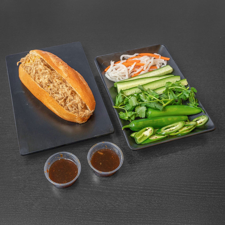Vietnamese Pork Floss&Egg Banh Mi sandwich 1 each