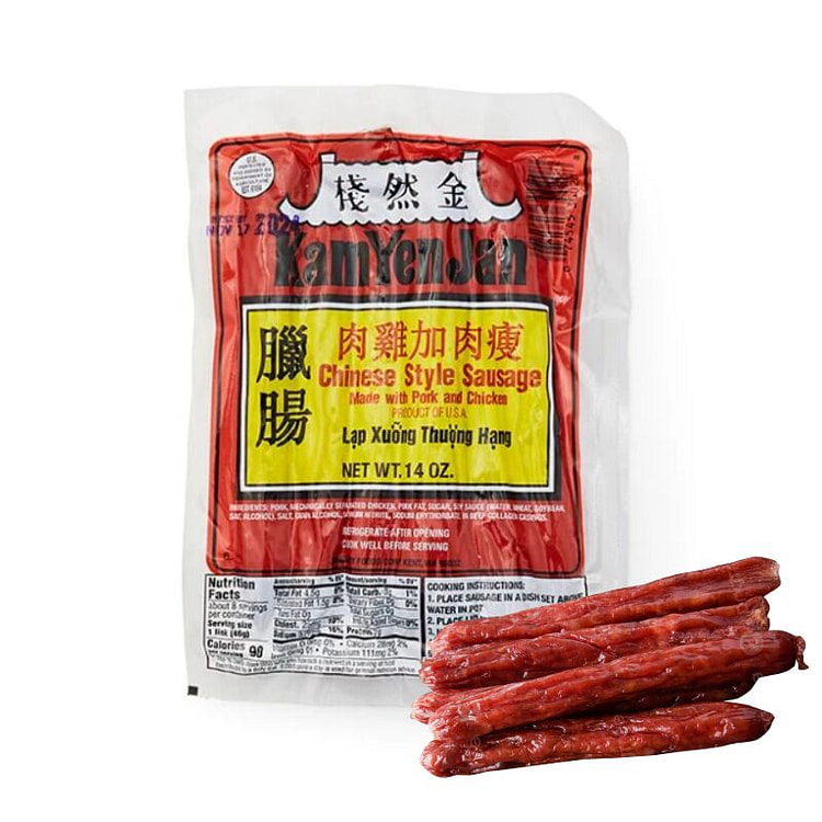 Kam Yen Jan 鸡肉叉烧香肠 14盎司