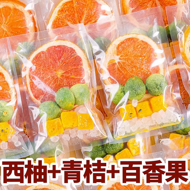 西柚青桔百香果茶冲泡冲饮160k*1盒20小包1小包约10克左右