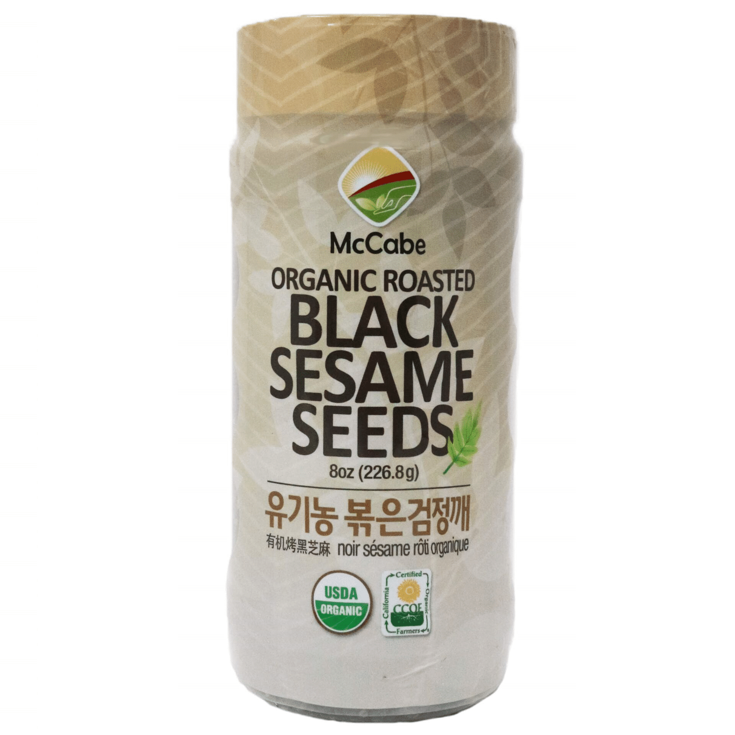 McCabe Organic Roasted Black Sesame, 8oz, USDA Organic Certified, CCOF Certified 8 oz