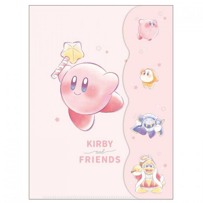 Kamio Kirby & Friends Velcro A4 File Folder Pink 1 個