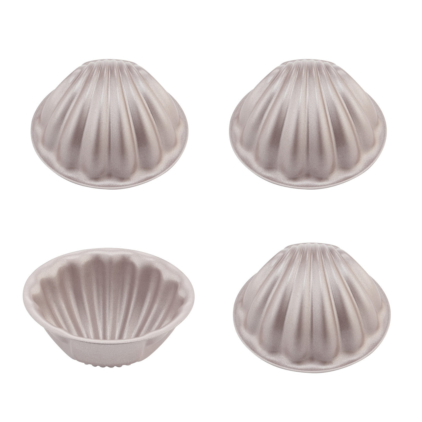 CHEFMADE 4-Pcs Shell Madeleine Baking Pan Set 1 each