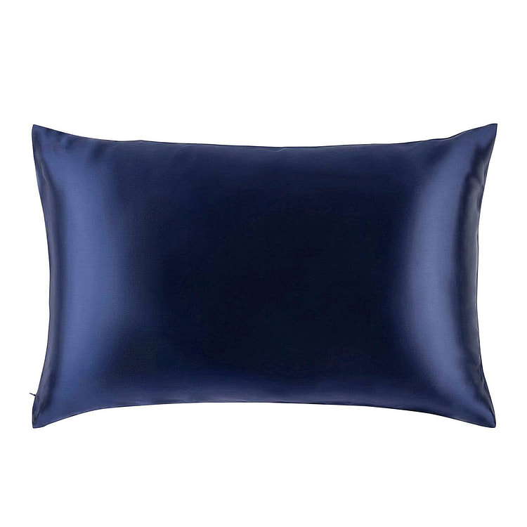 Natural Mulberry Silk Pillowcase (19 Momme) Standard / Navy Blue