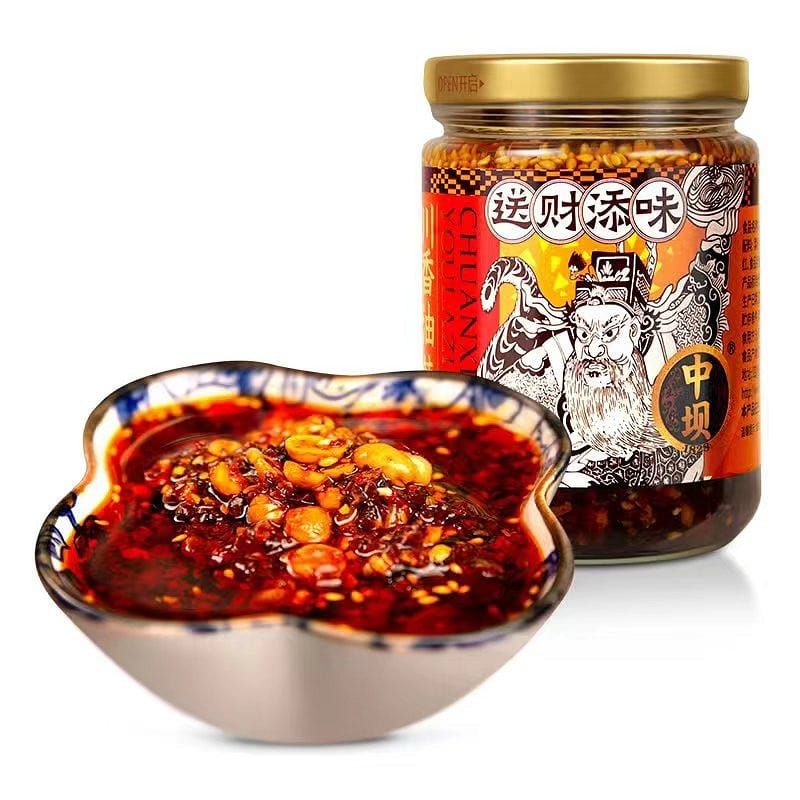 中坝调味料 油泼辣子凉拌菜 辣椒油 230g 230 克