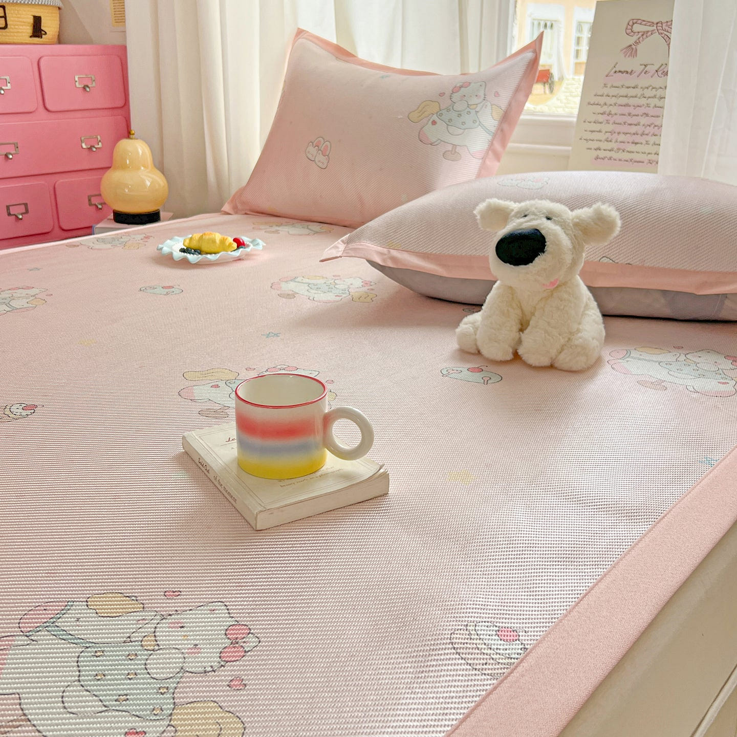 Breezy Buddy Cooling Mat Set Sweet Kitty-Twin 2000 g