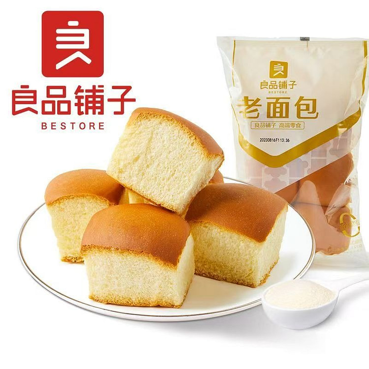 良品铺子老面包松软香甜面包早餐糕点点心饱腹小吃零食 155 克