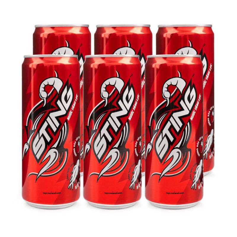 Sting 能量飲料,草莓味 6 罐 1 包