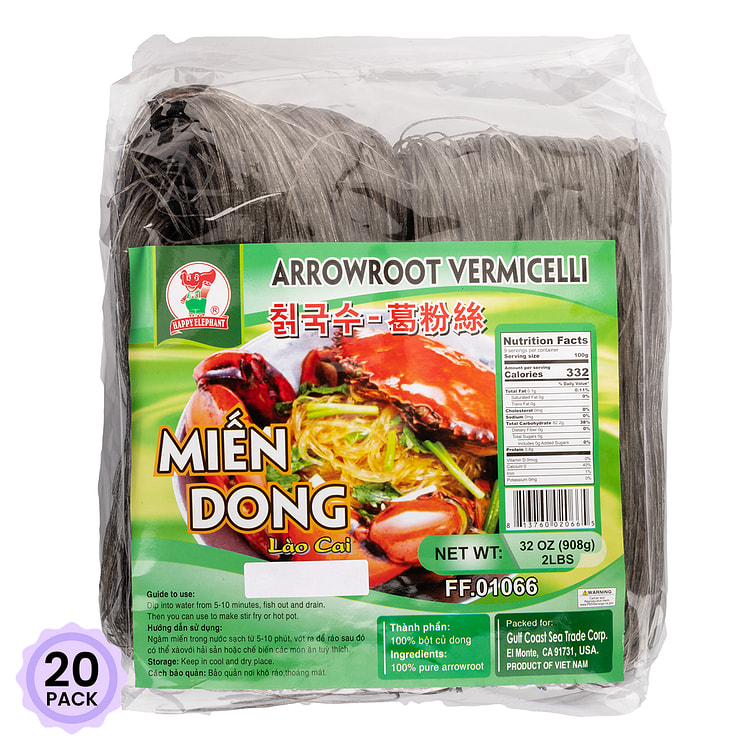 Happy Elephant Arrowroot Vermicelli 2 lb*20 pack