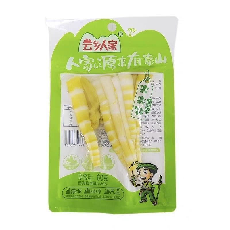 Pickled pepper and bamboo shoot tips 90g*3 bag 3 pack