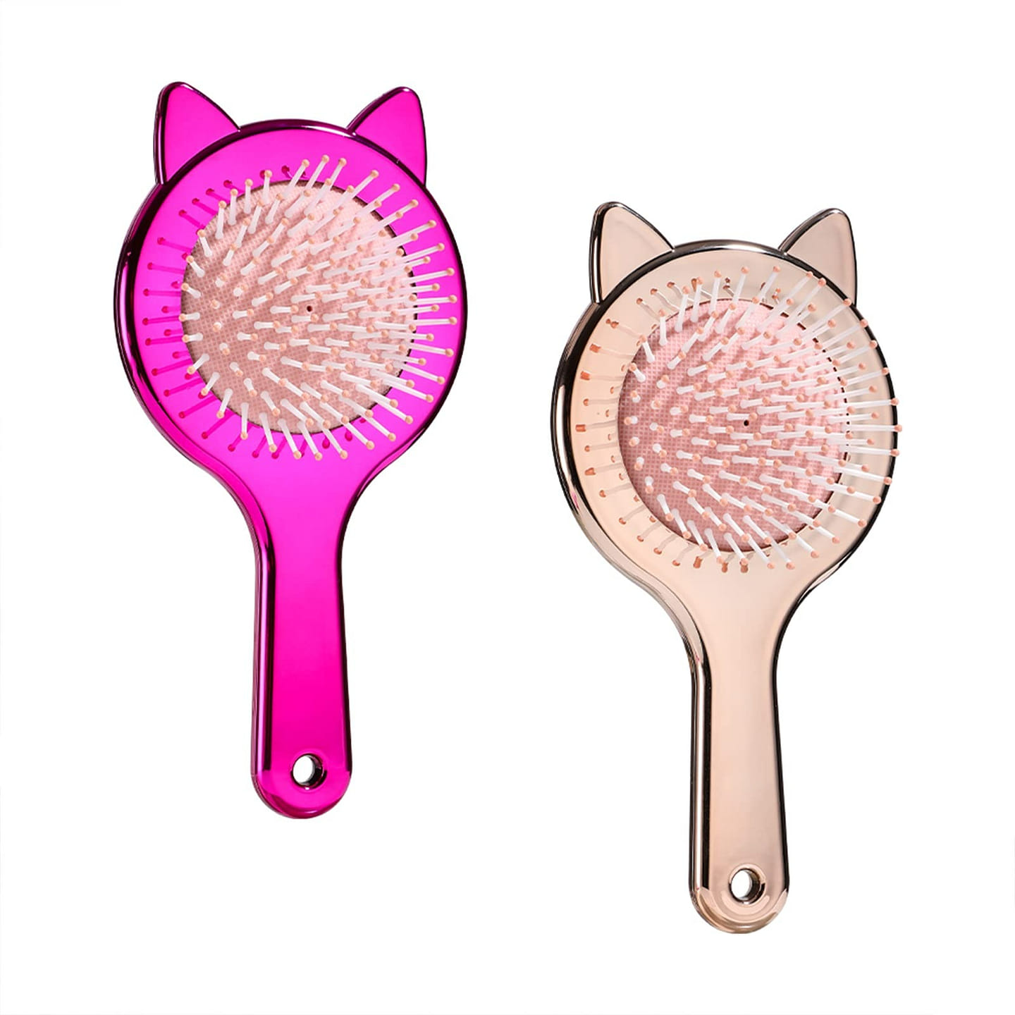 Detangling Hair Brush Air cushion Comb Cute cat ear shape for Curly ,2pcs 1 個
