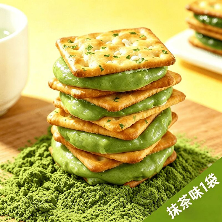 Matcha Scallion Nougat Cookies 136g1 Bag 136 g