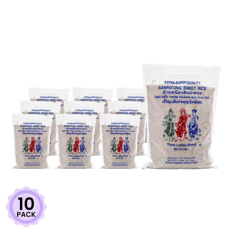 Nếp Ba Cô Gái (Three Ladies) 5 lb*10 pack