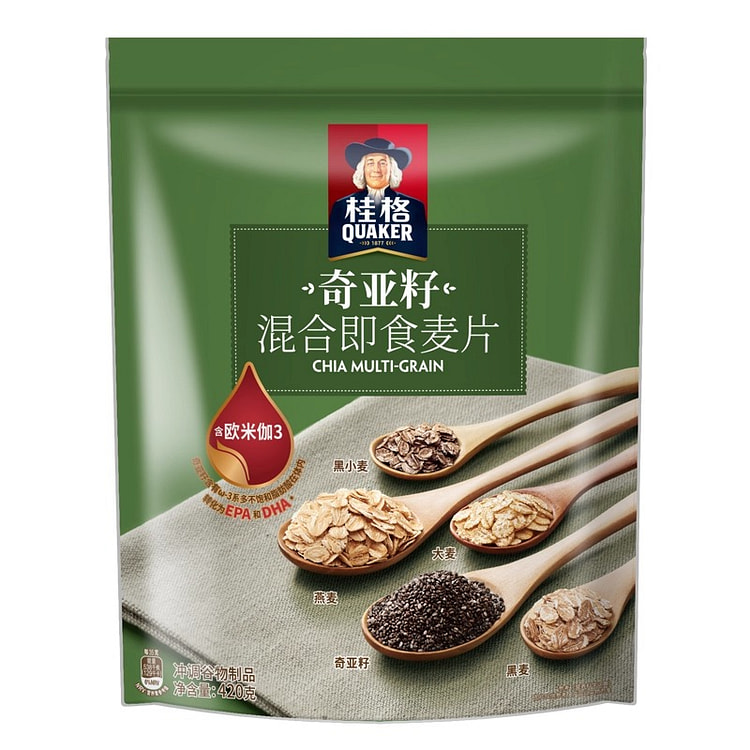 桂格奇亚籽混合即食燕麦片420g*1袋